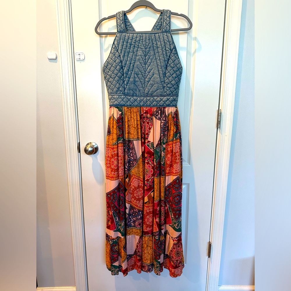 Patchwork Maxi Dress
